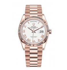 Rolex Day-Date 36 oro Everose de 18 quilates M128235-0052 réplica de reloj