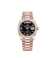 Rolex Day-Date 36 oro Everose de 18 quilates M128345RBR-0044 réplica de reloj
