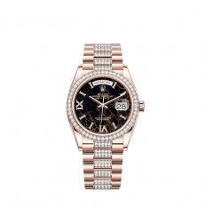 Rolex Day-Date 36 oro Everose de 18 quilates M128345RBR-0045 réplica de reloj