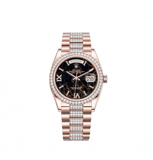Rolex Day-Date 36 oro Everose de 18 quilates M128345RBR-0045 réplica de reloj