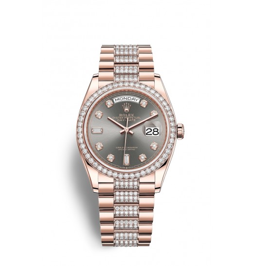 Rolex Day-Date 36 Oro Everose de 18 quilates M128345RBR-0053 réplica de reloj Rolex Day-Date 36 Oro Everose de 18 quilates M128345RBR-0053 réplica de reloj