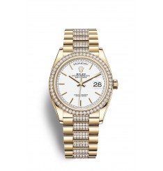 Rolex Day-Date 36 Oro amarillo de 18 ct y diamantes M128348RBR-0048 réplica de reloj Rolex Day-Date 36 Oro amarillo de 18 ct y diamantes M128348RBR-0048 réplica de reloj