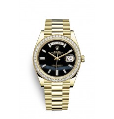Rolex Day-Date 40 Oro amarillo de 18 quilates M228348RBR-0039 réplica de reloj