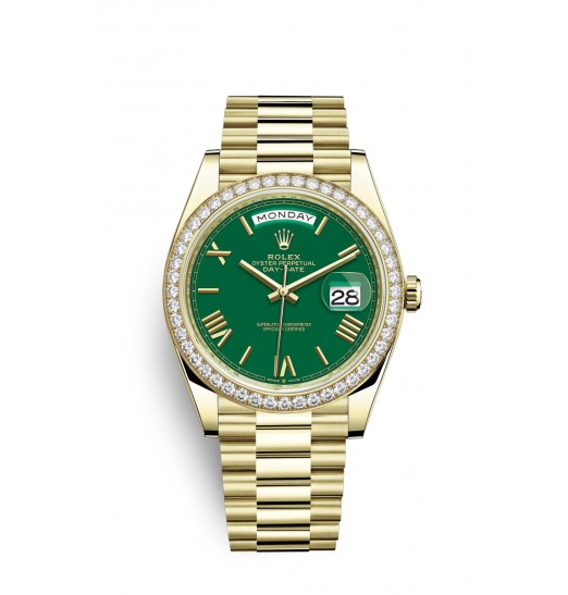 Rolex Day-Date 40 Oro amarillo de 18 quilates M228348RBR-0040 réplica de reloj