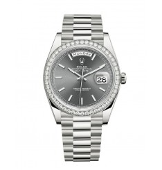 Rolex Day-Date 40 oro blanco de 18 quilates M228349RBR-0041 réplica de reloj Rolex Day-Date 40 oro blanco de 18 quilates M228349RBR-0041 réplica de reloj