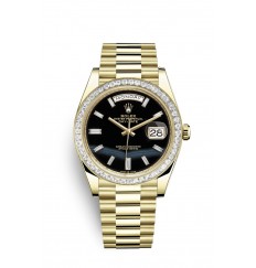 Rolex Day-Date 40 Oro amarillo de 18 ct y diamantes M228398TBR-0038 réplica de reloj