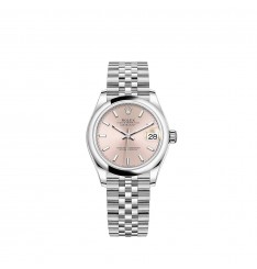 Rolex Datejust 31 Oystersteel pulsera Jubilee con esfera rosa réplica de reloj