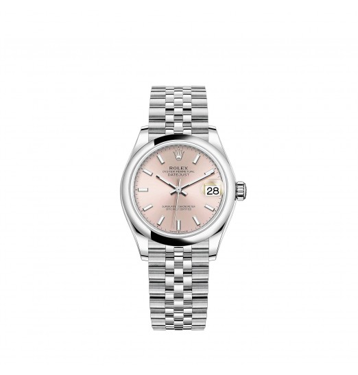 Rolex Datejust 31 Oystersteel pulsera Jubilee con esfera rosa réplica de reloj