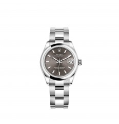 Rolex Datejust 31 Oystersteel esfera gris oscuro réplica de reloj