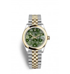 Rolex Datejust 31 Oystersteel y oro amarillo M278243-0032 réplica de reloj