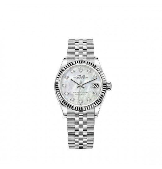 Rolex Datejust 31 Rolesor Oystersteel oro blanco de 18 quilates M278274-0006 réplica de reloj
