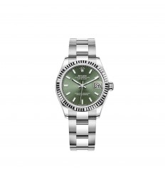 Rolex Datejust 31 White Rolesor esfera verde menta réplica de reloj