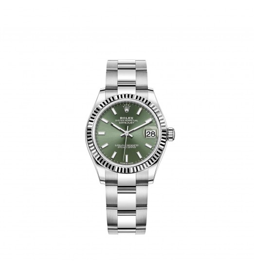Rolex Datejust 31 White Rolesor esfera verde menta réplica de reloj