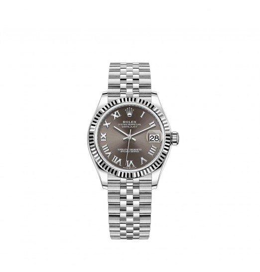 Rolex Datejust 31 White Rolesor esfera gris oscuro pulsera Jubilee réplica de reloj Rolex Datejust 31 White Rolesor esfera gris oscuro pulsera Jubilee réplica de reloj