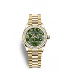 Rolex Datejust 31 Oro amarillo de 18 quilates M278288RBR-0038 réplica de reloj