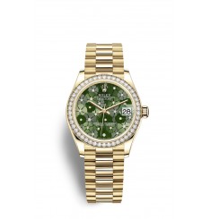 Rolex Datejust 31 Oro amarillo de 18 quilates M278288RBR-0038 réplica de reloj