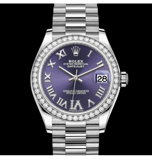 Rolex Datejust 31 oro blanco de 18 quilates - M278289RBR-0019 réplica de reloj