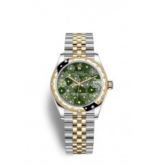 Rolex Datejust 31 Oystersteel y oro amarillo M278343RBR-0032 réplica de reloj