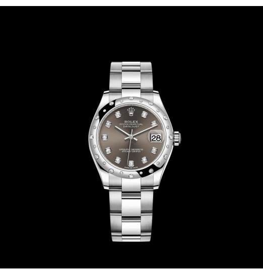 Rolex Datejust 31 combinacion de acero Oystersteel y oro blanco de 18 quilates M278344RBR-0007 réplica de reloj
