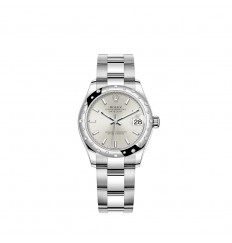 Rolex Datejust 31 Oystersteel y oro blanco de 18 quilates M278344RBR-0013 réplica de reloj