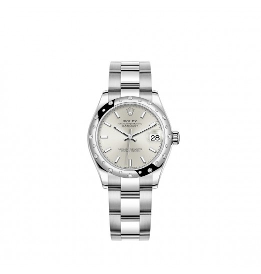 Rolex Datejust 31 Oystersteel y oro blanco de 18 quilates M278344RBR-0013 réplica de reloj