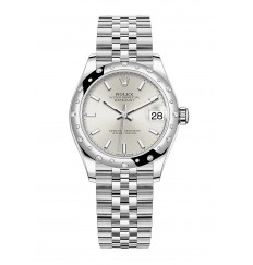 Rolex Datejust 31 Blanco Rolesor Oystersteel y oro de 18 quilates M278344RBR-0014 réplica de reloj