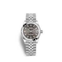 Rolex Datejust 31 White Rolesor esfera gris oscuro pulsera Jubilee réplica de reloj Rolex Datejust 31 White Rolesor esfera gris oscuro pulsera Jubilee réplica de reloj
