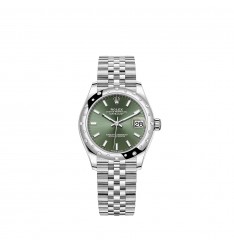 Rolex Datejust 31 White Rolesor esfera verde menta pulsera Jubilee réplica de reloj Rolex Datejust 31 White Rolesor esfera verde menta pulsera Jubilee réplica de reloj