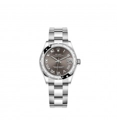 Rolex Datejust 31 White Rolesor esfera gris oscuro brazalete Oyster réplica de reloj Rolex Datejust 31 White Rolesor esfera gris oscuro brazalete Oyster réplica de reloj