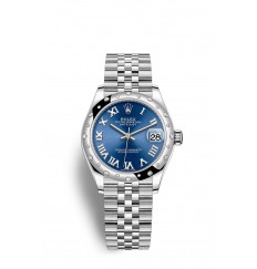 Rolex Datejust 31 Oystersteel y oro blanco M278344RBR-0036 réplica de reloj