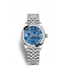 Rolex Datejust 31 Oystersteel y oro blanco M278344RBR-0038 réplica de reloj