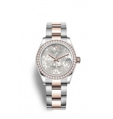 Rolex Datejust 31 Oystersteel y oro Everose M278381RBR-0031 réplica de reloj