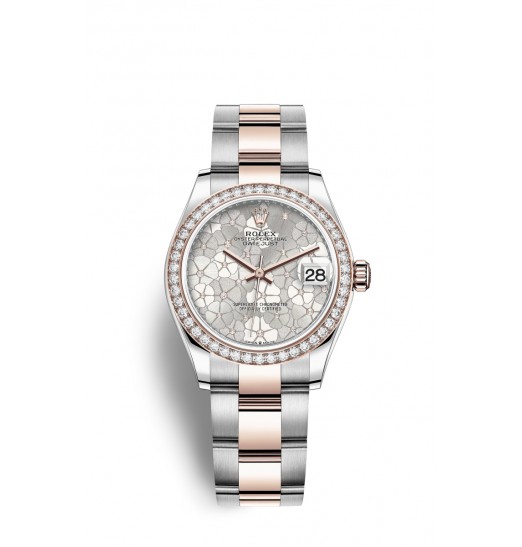 Rolex Datejust 31 Oystersteel y oro Everose M278381RBR-0031 réplica de reloj