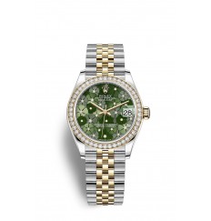 Rolex Datejust 31 Oystersteel y oro amarillo M278383RBR-0032 réplica de reloj
