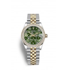 Rolex Datejust 31 Oystersteel y oro amarillo M278383RBR-0032 réplica de reloj