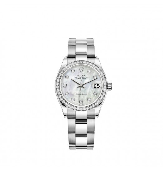 Rolex Datejust 31 Blanco Rolesor Oystersteel oro blanco de 18 quilates M278384RBR-0007 réplica de reloj Rolex Datejust 31 Blanco Rolesor Oystersteel oro blanco de 18 quilates M278384RBR-0007 réplica de reloj
