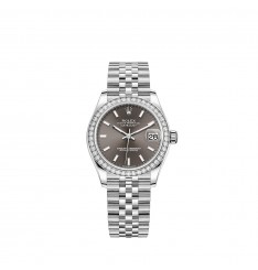 Rolex Datejust 31 White Rolesor esfera gris oscuro pulsera Jubilee réplica de reloj Rolex Datejust 31 White Rolesor esfera gris oscuro pulsera Jubilee réplica de reloj