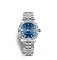 Rolex Datejust 31 Oystersteel y oro blanco M278384RBR-0037 réplica de reloj