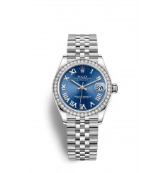 Rolex Datejust 31 Oystersteel y oro blanco M278384RBR-0037 réplica de reloj