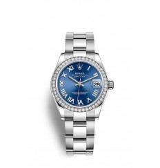 Rolex Datejust 31 Oystersteel y oro blanco M278384RBR-0038 réplica de reloj