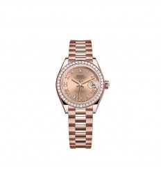 Rolex Lady-Datejust oro Everose de 18 quilates M279135RBR-0027 réplica de reloj