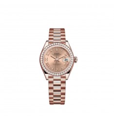 Rolex Lady-Datejust oro Everose de 18 quilates M279135RBR-0027 réplica de reloj