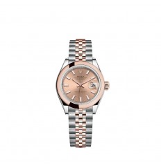 Rolex Lady-Datejust Rolesor combinacion de acero Oystersteel oro Everose de 18 quilates M279161-0023 réplica de reloj