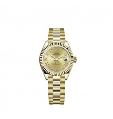 Rolex Lady-Datejust pulsera President con esfera en oro amarillo de 18 quilates y color champan réplica de reloj Rolex Lady-Datejust pulsera President con esfera en oro amarillo de 18 quilates y color champan réplica de reloj
