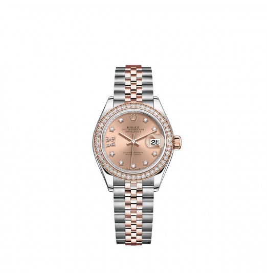 Rolex Lady-Datejust Oystersteel y oro Everose de 18 quilates M279381RBR-0027 réplica de reloj