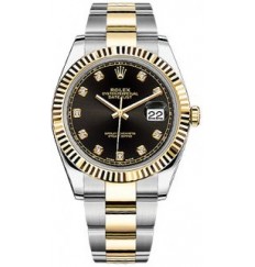 Rolex Datejust 41 Hombres Automatic 126333-BLKDO Réplica Reloj