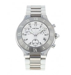 Cartier Must 21 Chronograph Hombres W10184U2 Réplica Reloj