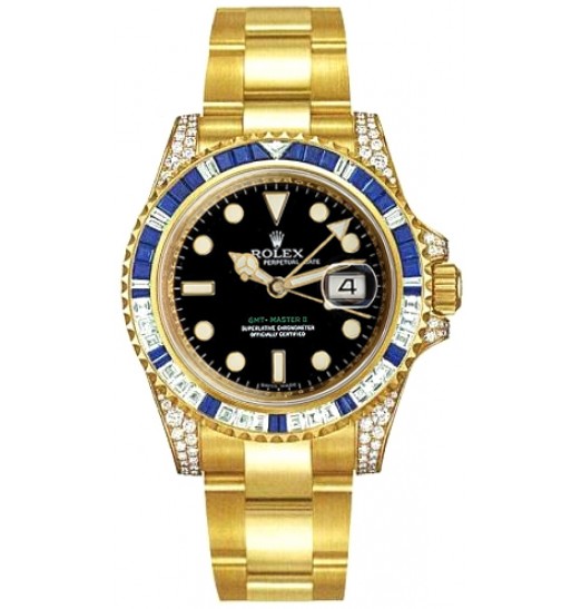 Rolex Oyster Perpetual GMT Master 2 Oro 116758 Réplica Reloj