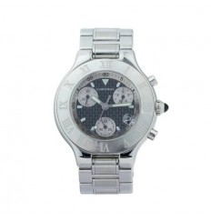 Cartier Must 21 Chronoscaph acero inoxidable W10172T2 Réplica Reloj