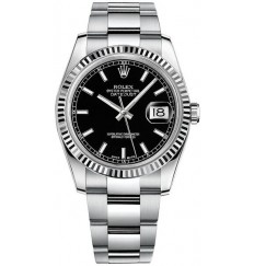 Rolex Datejust Acero Negro Dial Automatic 116234-BLKSFO Réplica Reloj